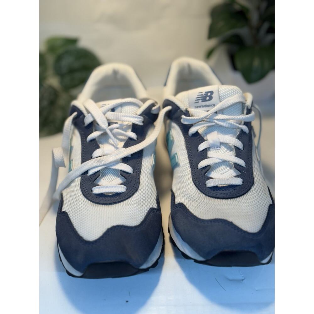 New Balance WL515MA3 Women’s 9.5 White Navy Teal Suede Sneakers 2023